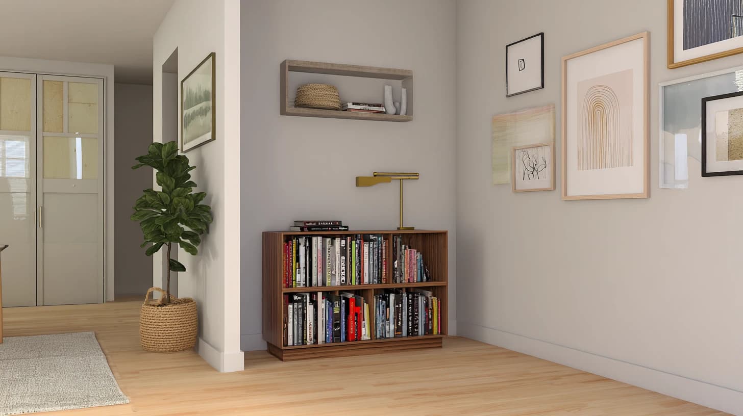 Bright Bookshelf Background 9 - Free virtual background for Zoom, Teams & Google Meet