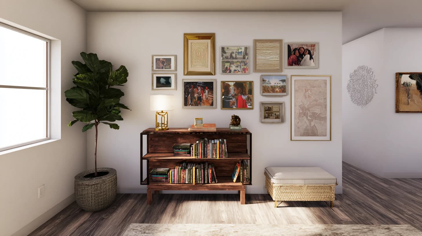 Bright Bookshelf Background 10 - Free virtual background for Zoom, Teams & Google Meet