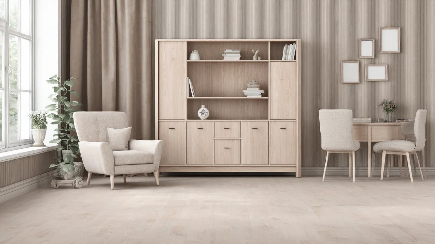 Bright Bookshelf Background 35 - Free virtual background for Zoom, Teams & Google Meet