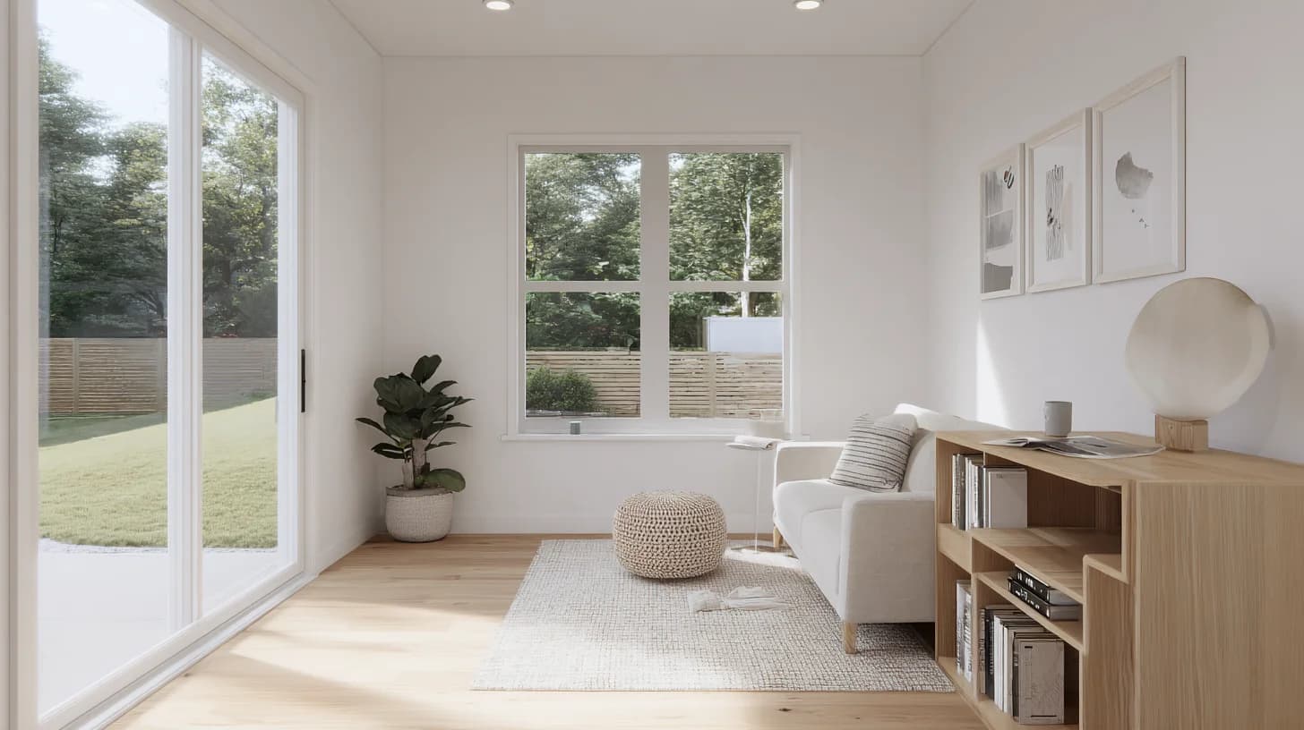 Bright Bookshelf Background 36 - Free virtual background for Zoom, Teams & Google Meet