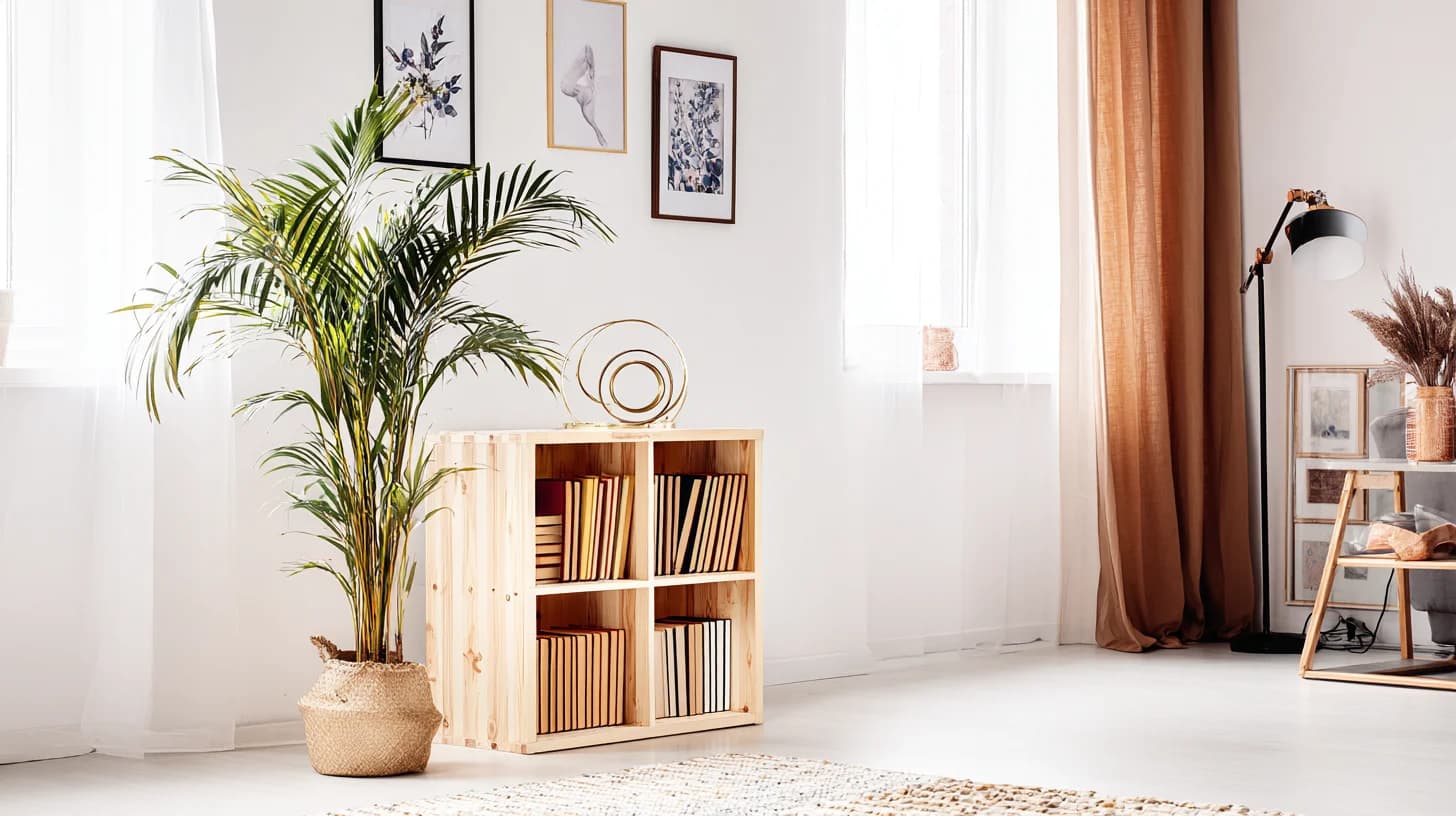 Bright Bookshelf Background 37 - Free virtual background for Zoom, Teams & Google Meet