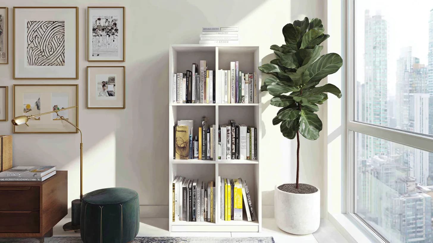 Bright Bookshelf Background 42 - Free virtual background for Zoom, Teams & Google Meet