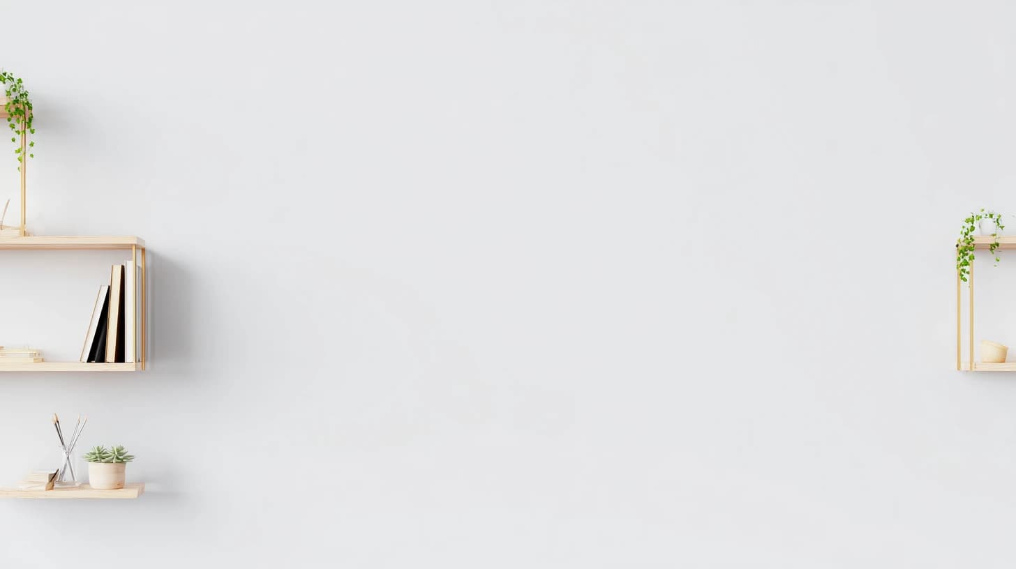 Bright Bookshelf Background 16