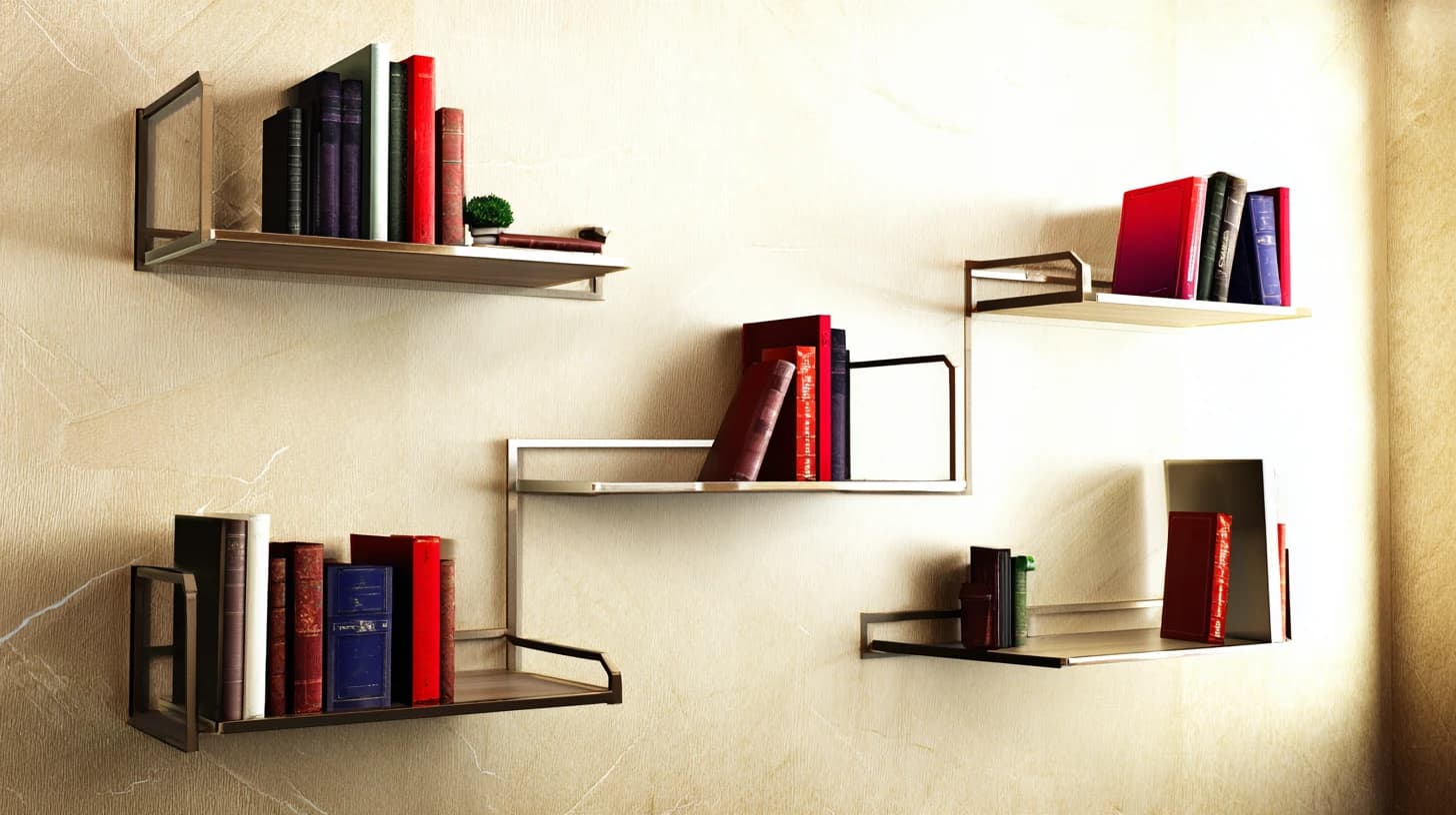 Bright Bookshelf Background 23