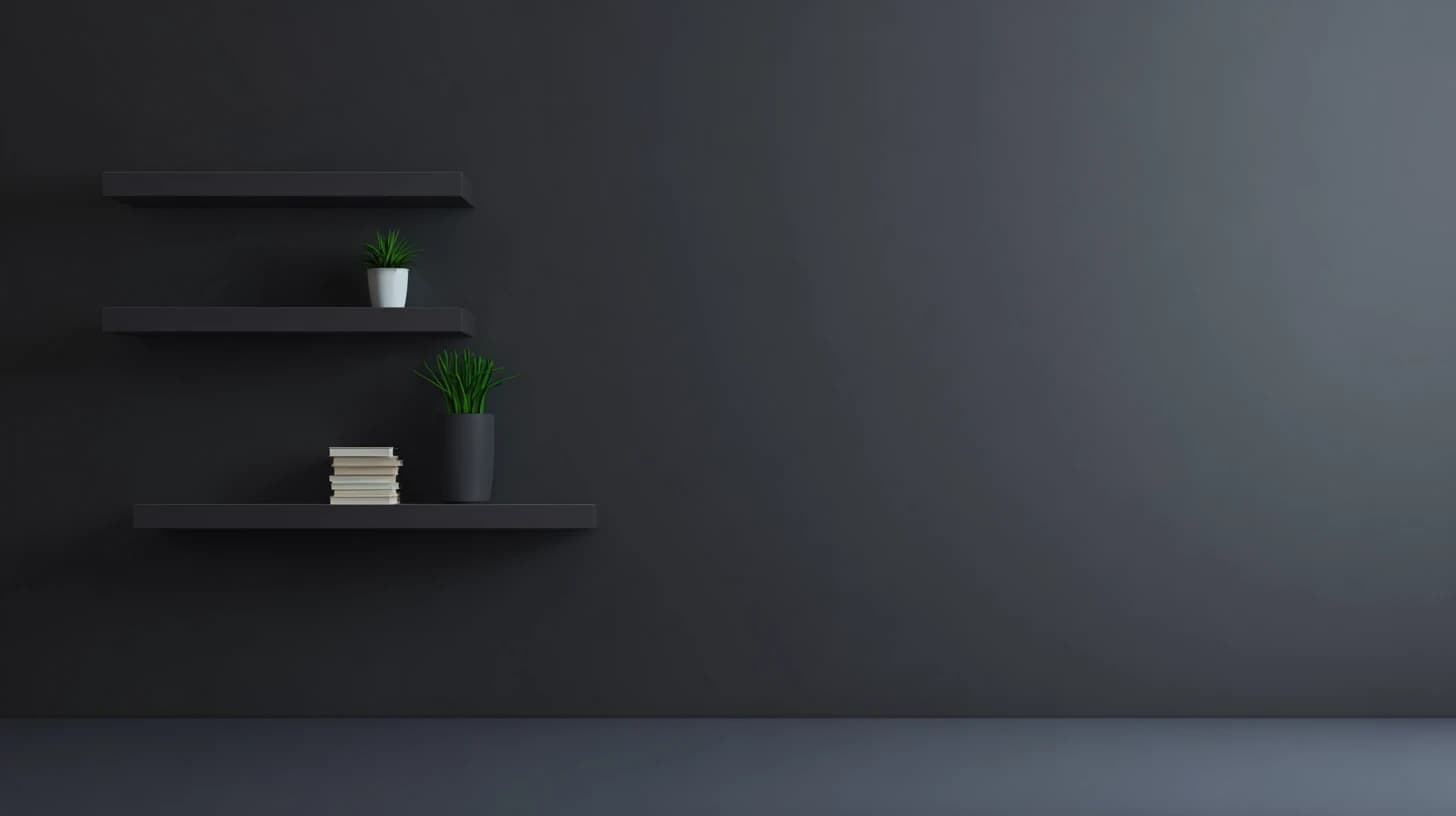 Dark Bookshelf Background 6