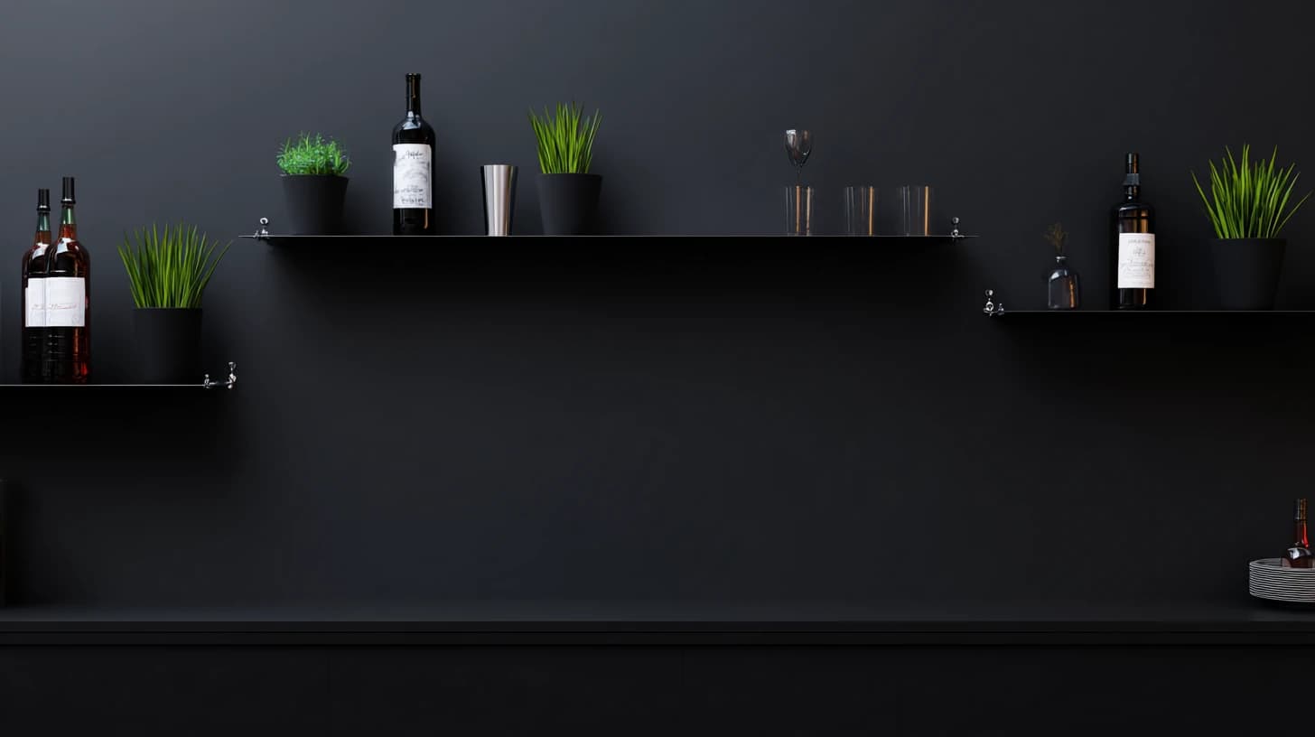 Dark Bookshelf Background 12