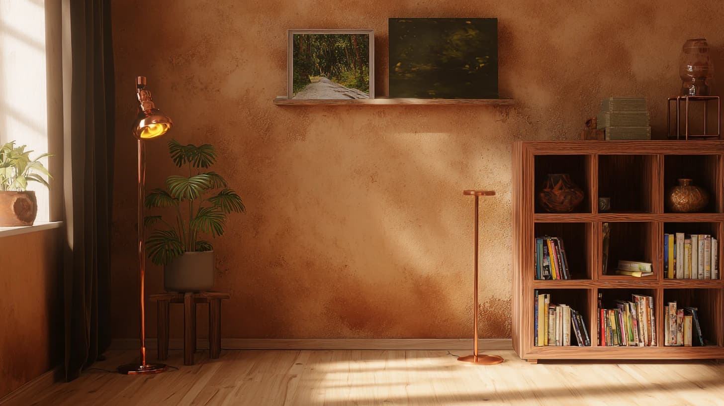 Dark Bookshelf Background 7 - Free virtual background for Zoom, Teams & Google Meet