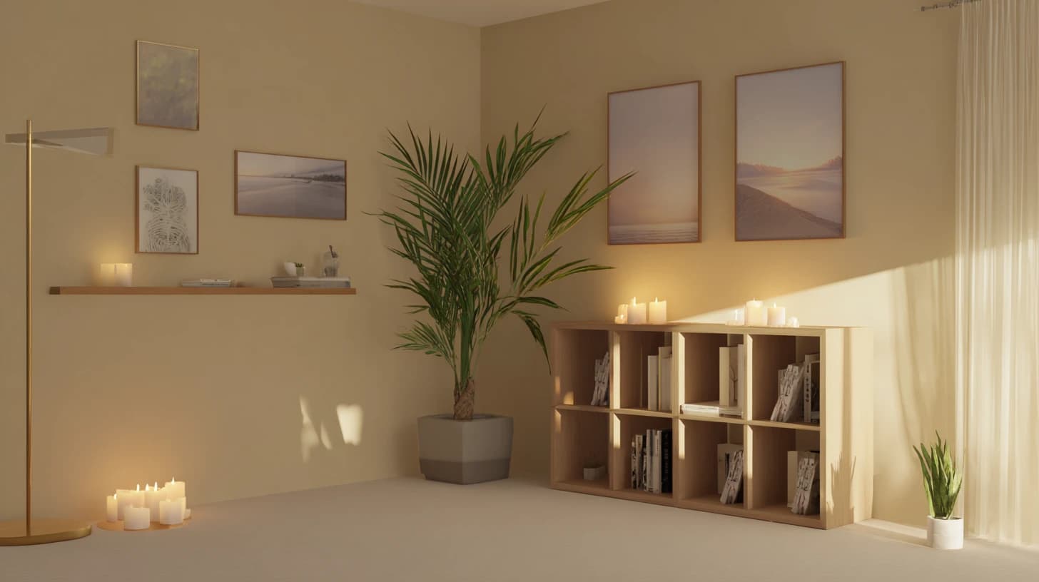 Dark Bookshelf Background 17 - Free virtual background for Zoom, Teams & Google Meet