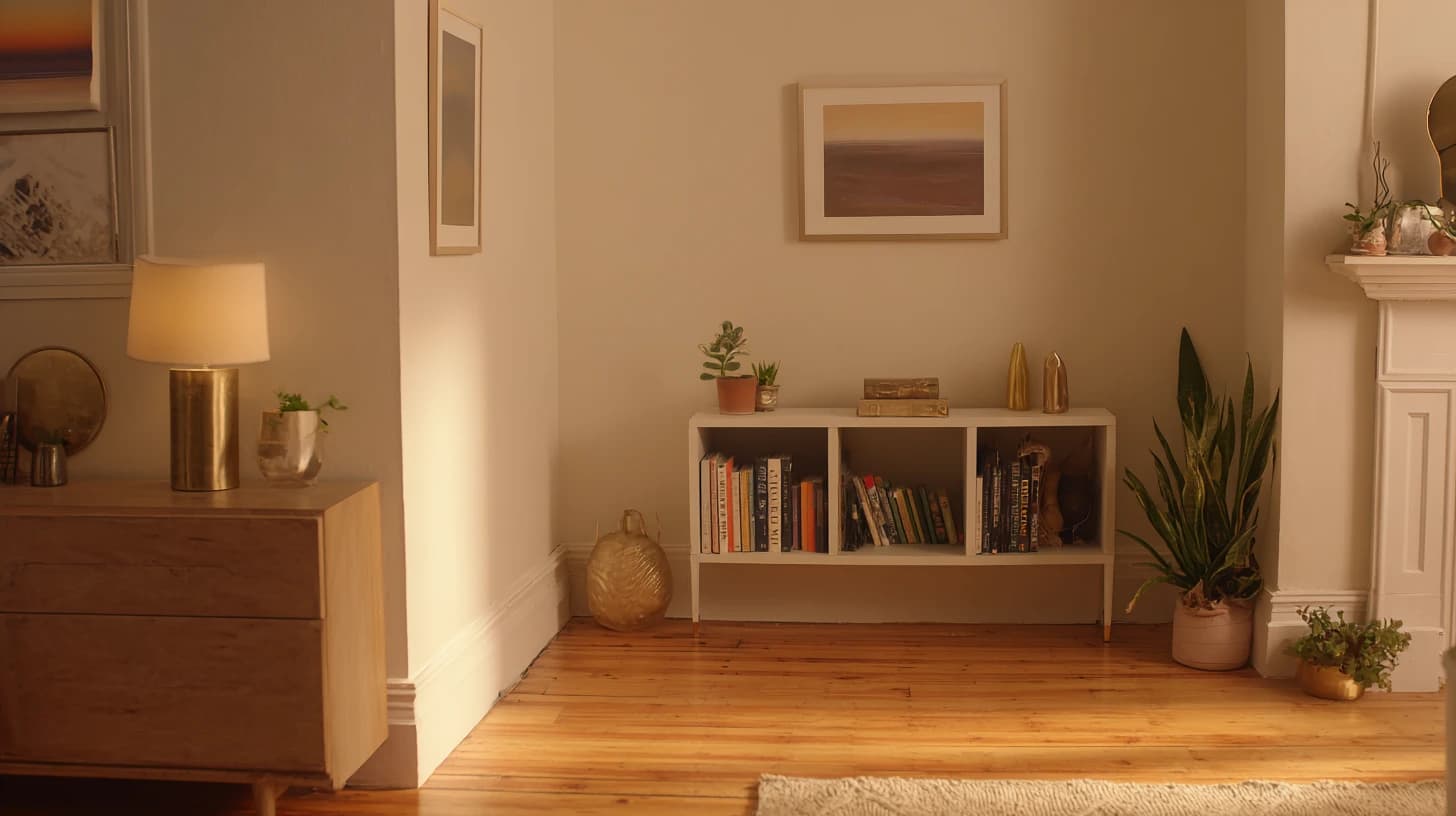 Dark Bookshelf Background 18 - Free virtual background for Zoom, Teams & Google Meet