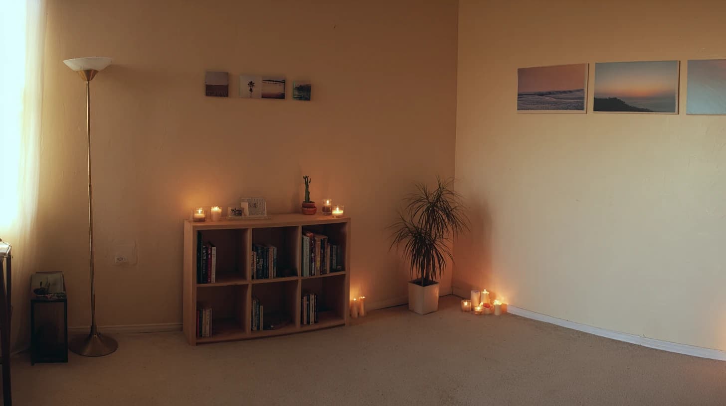 Dark Bookshelf Background 19 - Free virtual background for Zoom, Teams & Google Meet