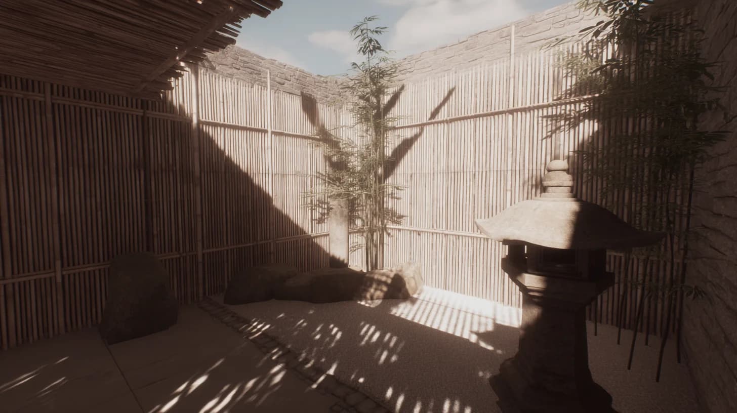 Garden Patio Background 5 - Free virtual background for Zoom, Teams & Google Meet