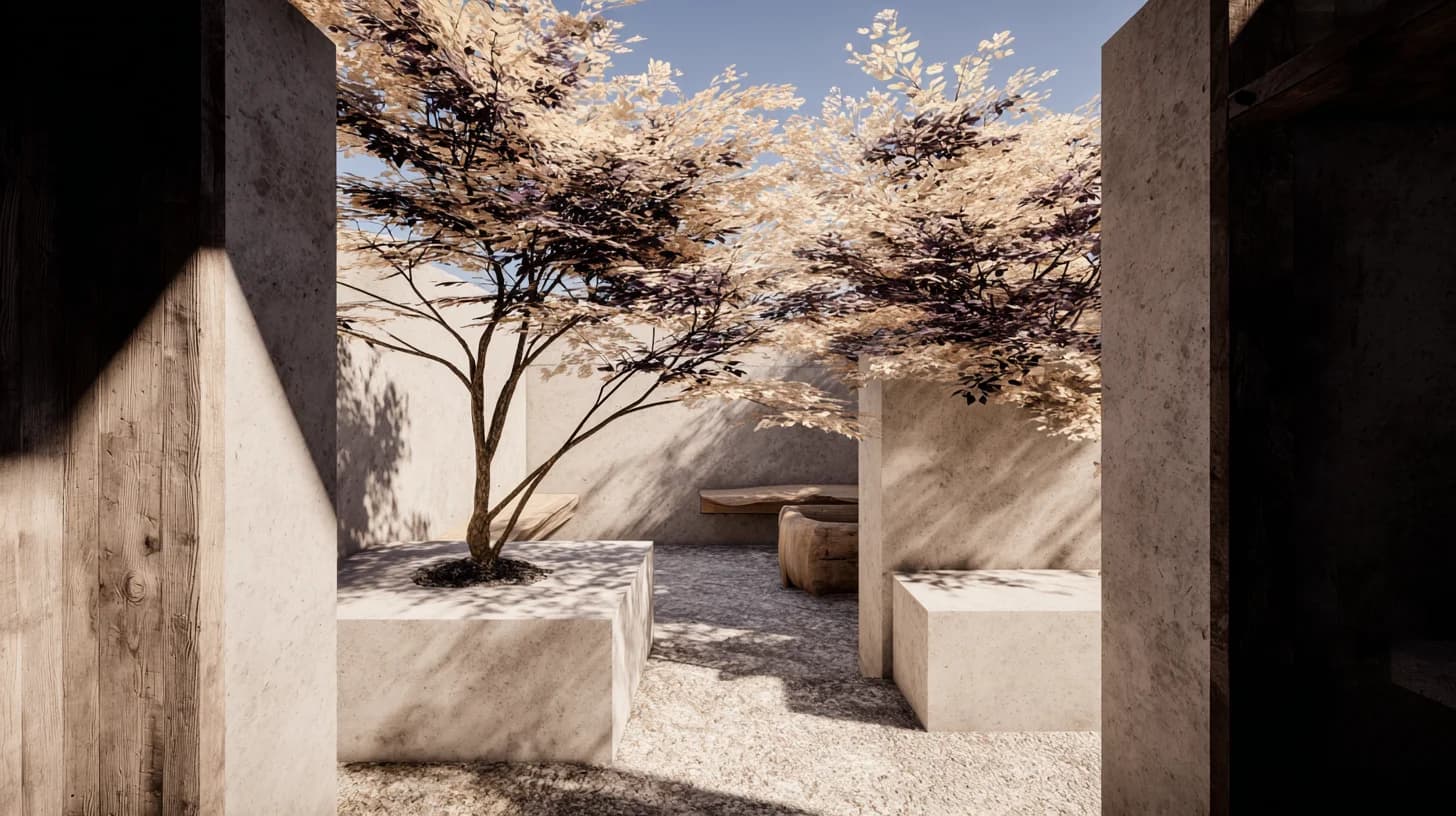 Garden Patio Background 9 - Free virtual background for Zoom, Teams & Google Meet