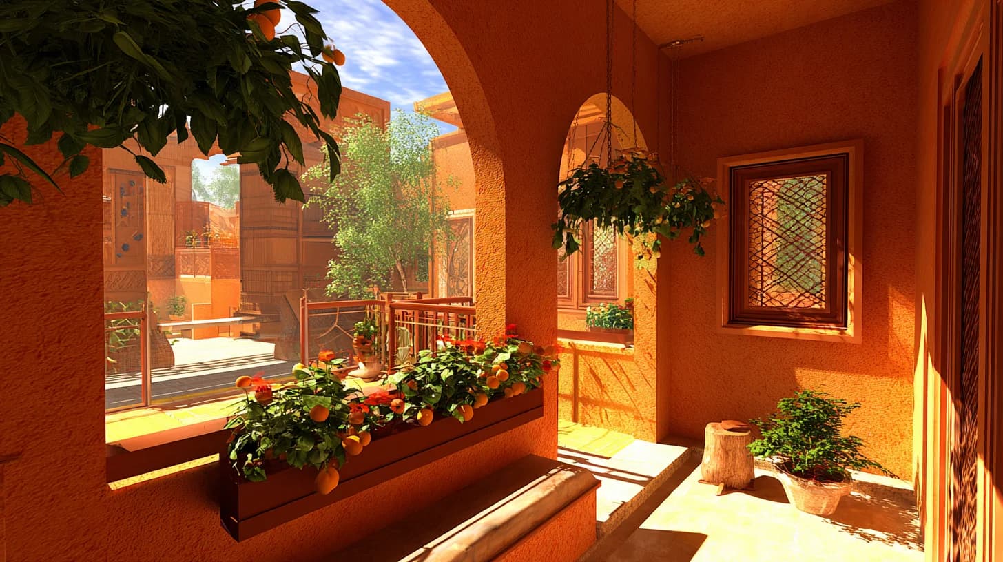 Garden Patio Background 12