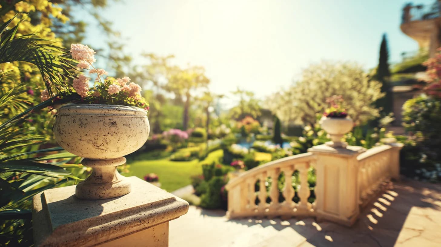 Garden Patio Background 13 - Free virtual background for Zoom, Teams & Google Meet