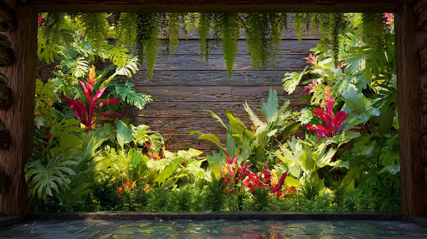 Garden Patio Background 15 - Free virtual background for Zoom, Teams & Google Meet