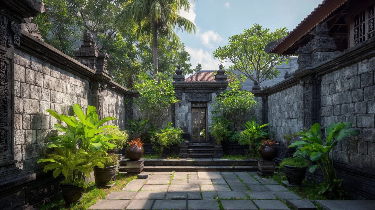 Garden Patio Background 22 - Free virtual background for Zoom, Teams & Google Meet