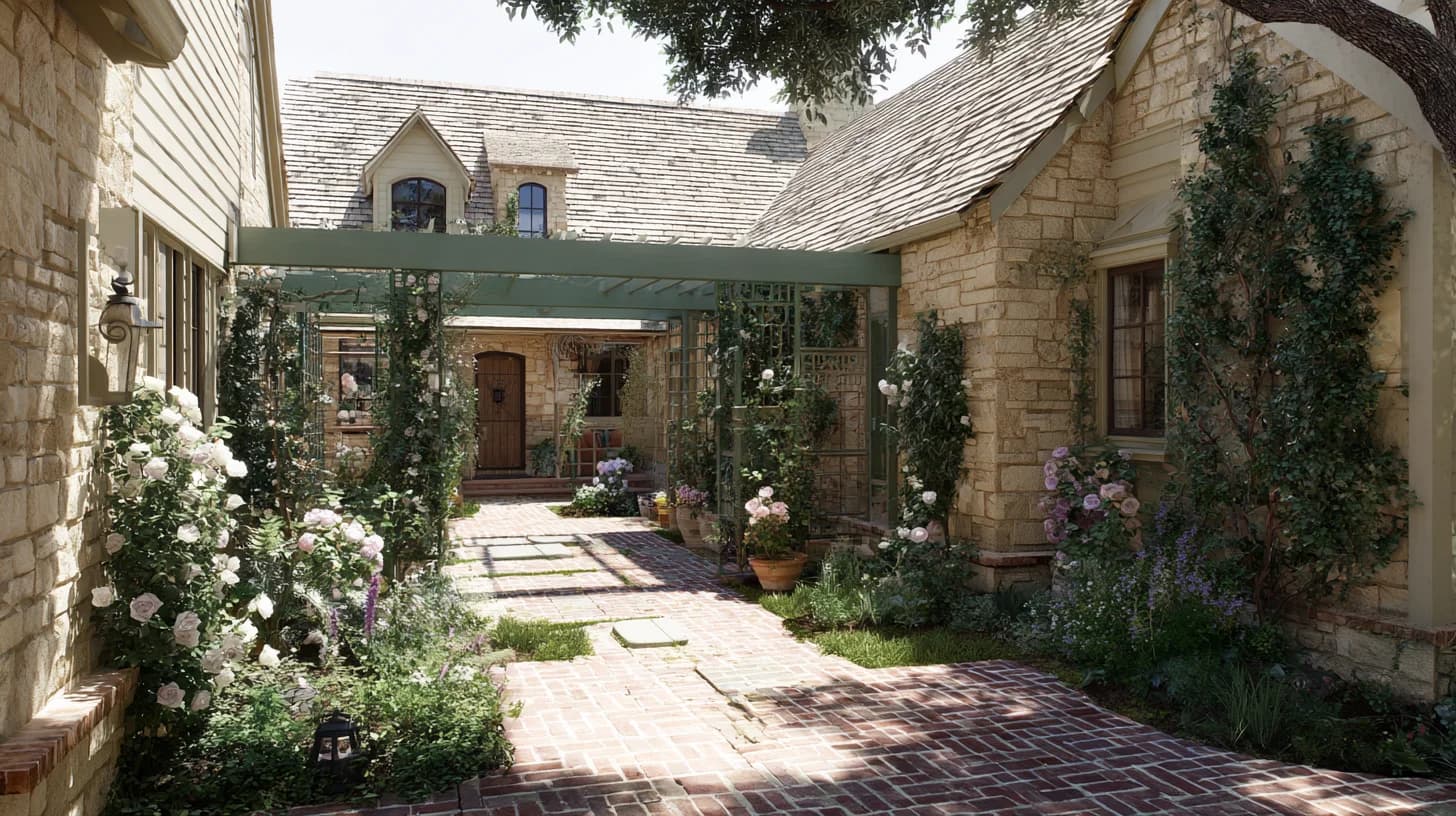 Garden Patio Background 26 - Free virtual background for Zoom, Teams & Google Meet