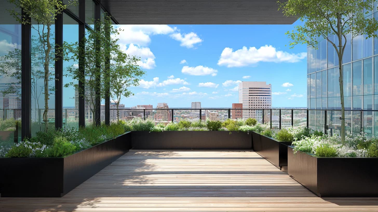 Garden Patio Background 28 - Free virtual background for Zoom, Teams & Google Meet