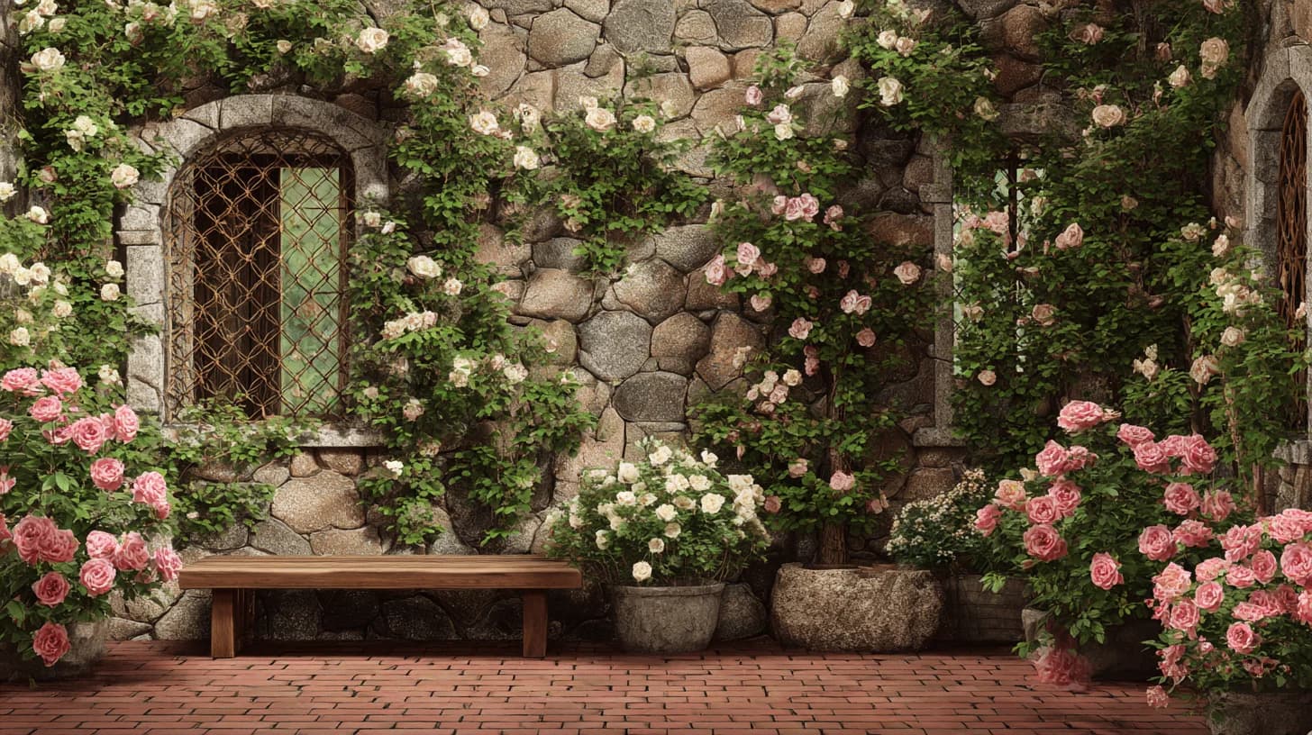Garden Patio Background 33 - Free virtual background for Zoom, Teams & Google Meet