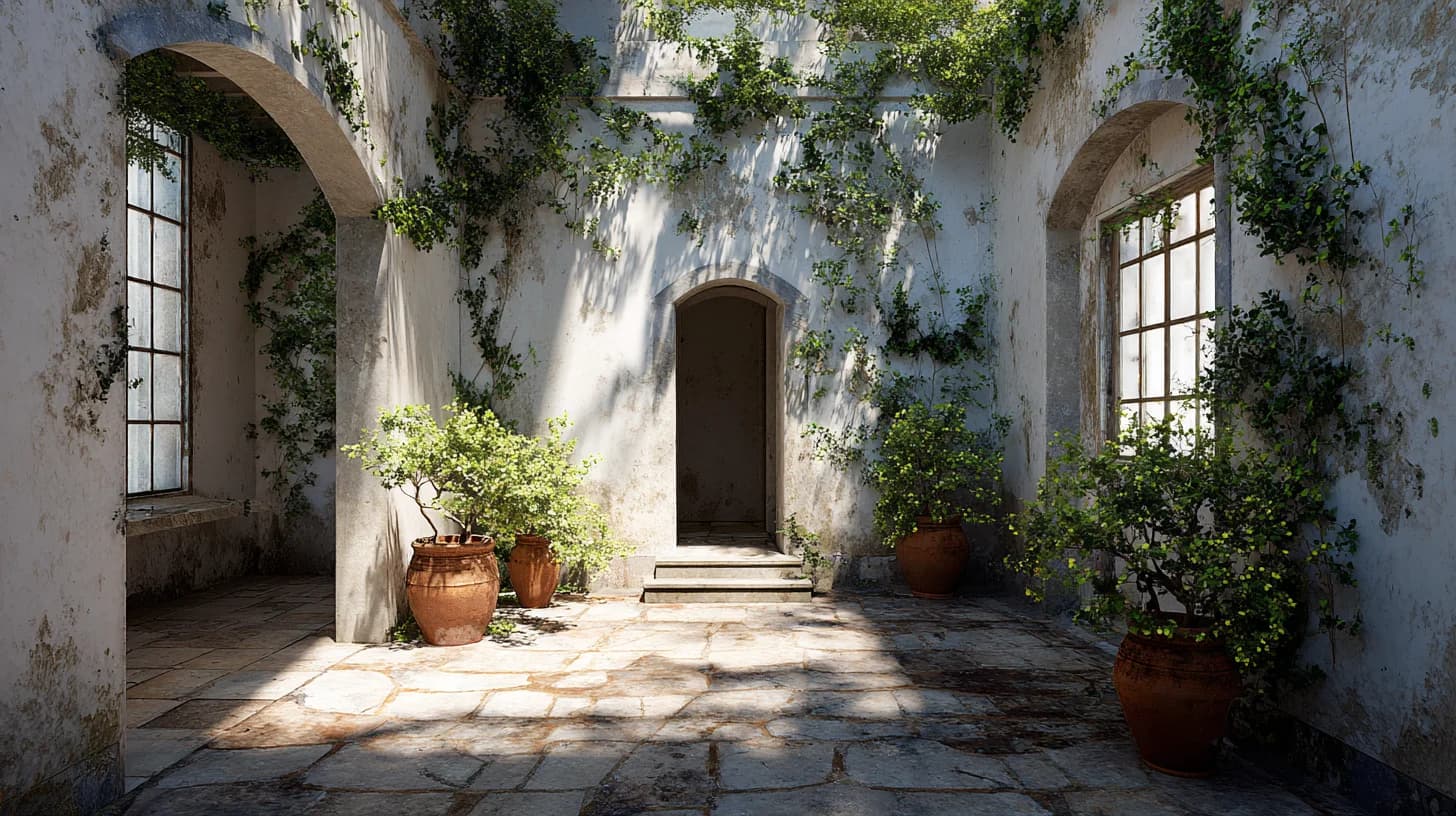 Garden Patio Background 36 - Free virtual background for Zoom, Teams & Google Meet