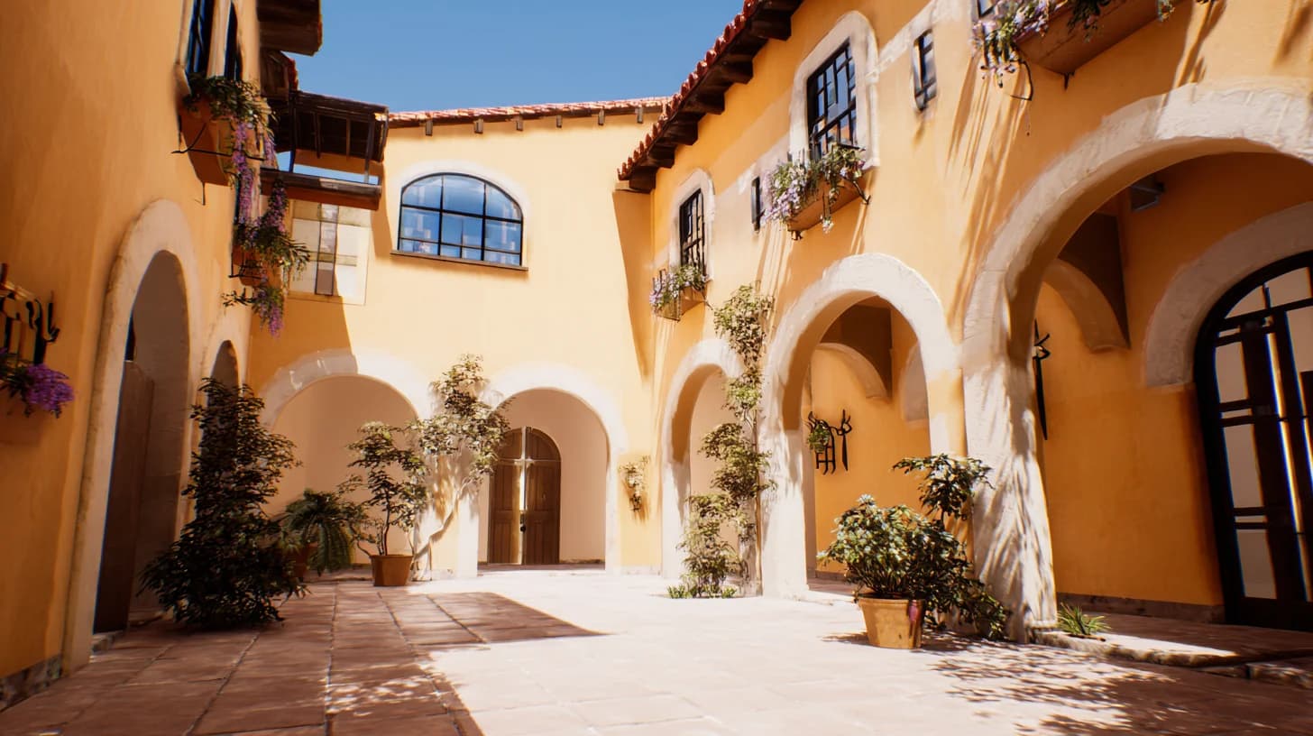 Garden Patio Background 39 - Free virtual background for Zoom, Teams & Google Meet