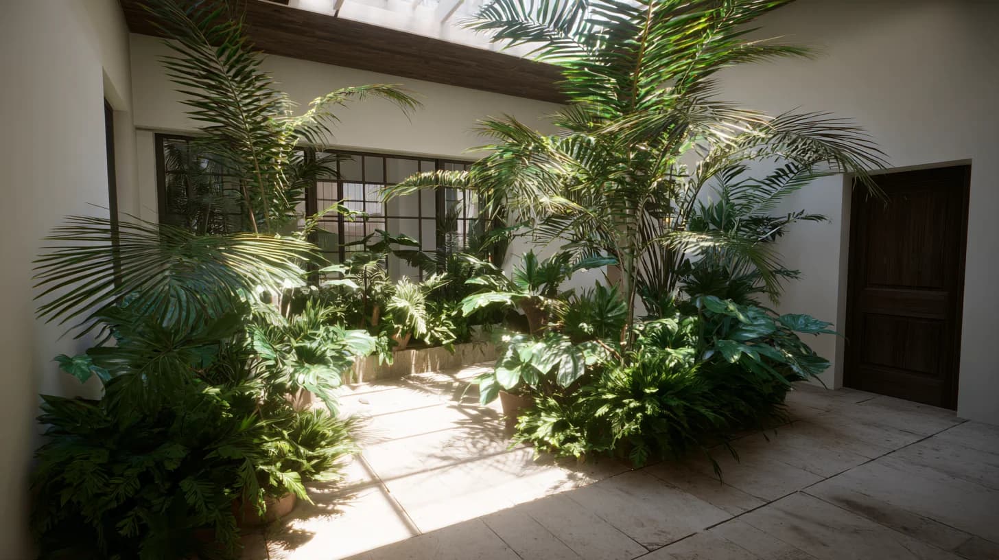 Garden Patio Background 41 - Free virtual background for Zoom, Teams & Google Meet