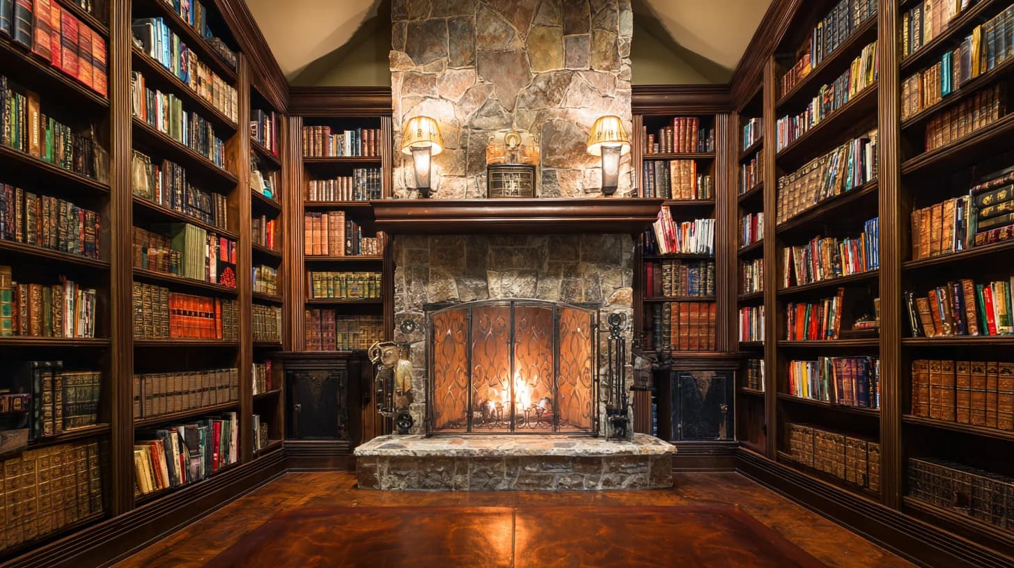 Library Background 16 - Free virtual background for Zoom, Teams & Google Meet