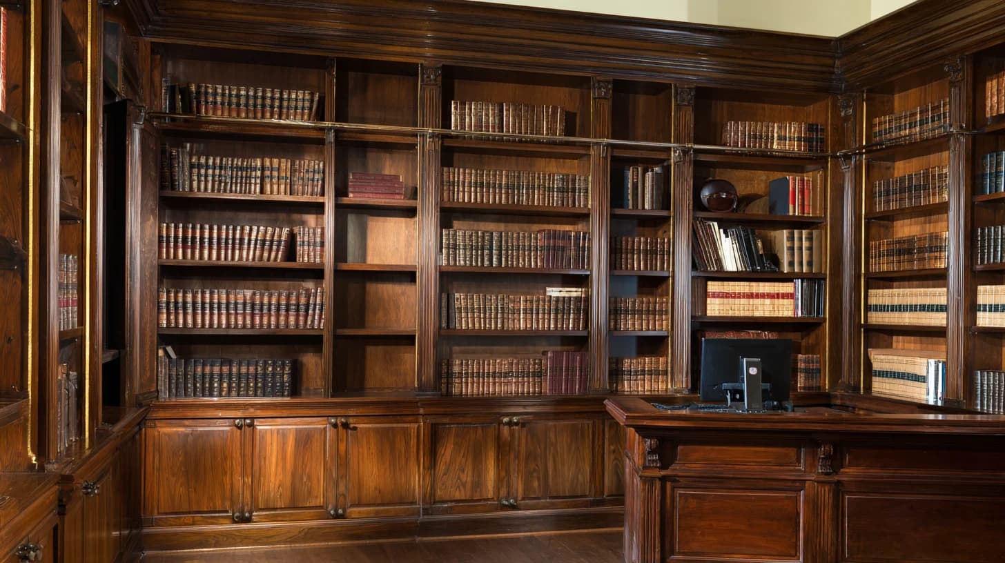 Library Background 18 - Free virtual background for Zoom, Teams & Google Meet