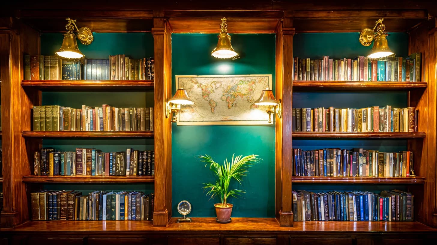 Library Background 33 - Free virtual background for Zoom, Teams & Google Meet