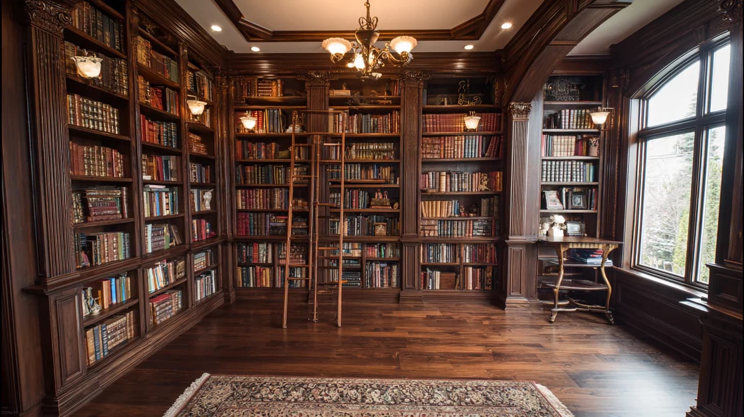 Library Background 42 - Free virtual background for Zoom, Teams & Google Meet