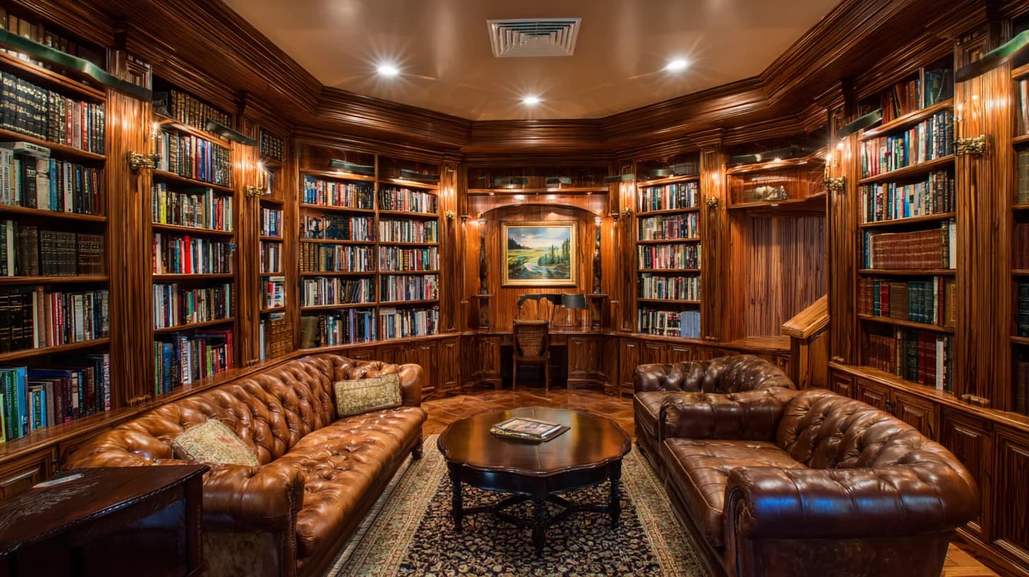 Library Background 44 - Free virtual background for Zoom, Teams & Google Meet