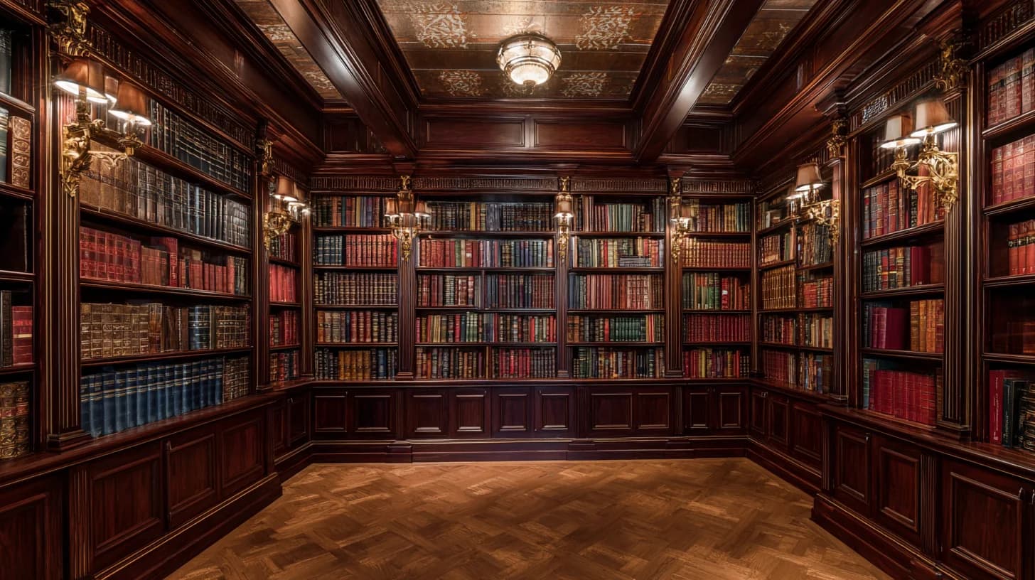 Library Background 64 - Free virtual background for Zoom, Teams & Google Meet