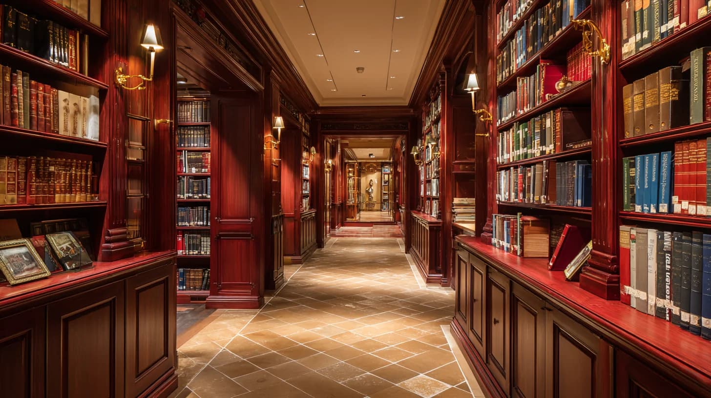 Library Background 65 - Free virtual background for Zoom, Teams & Google Meet