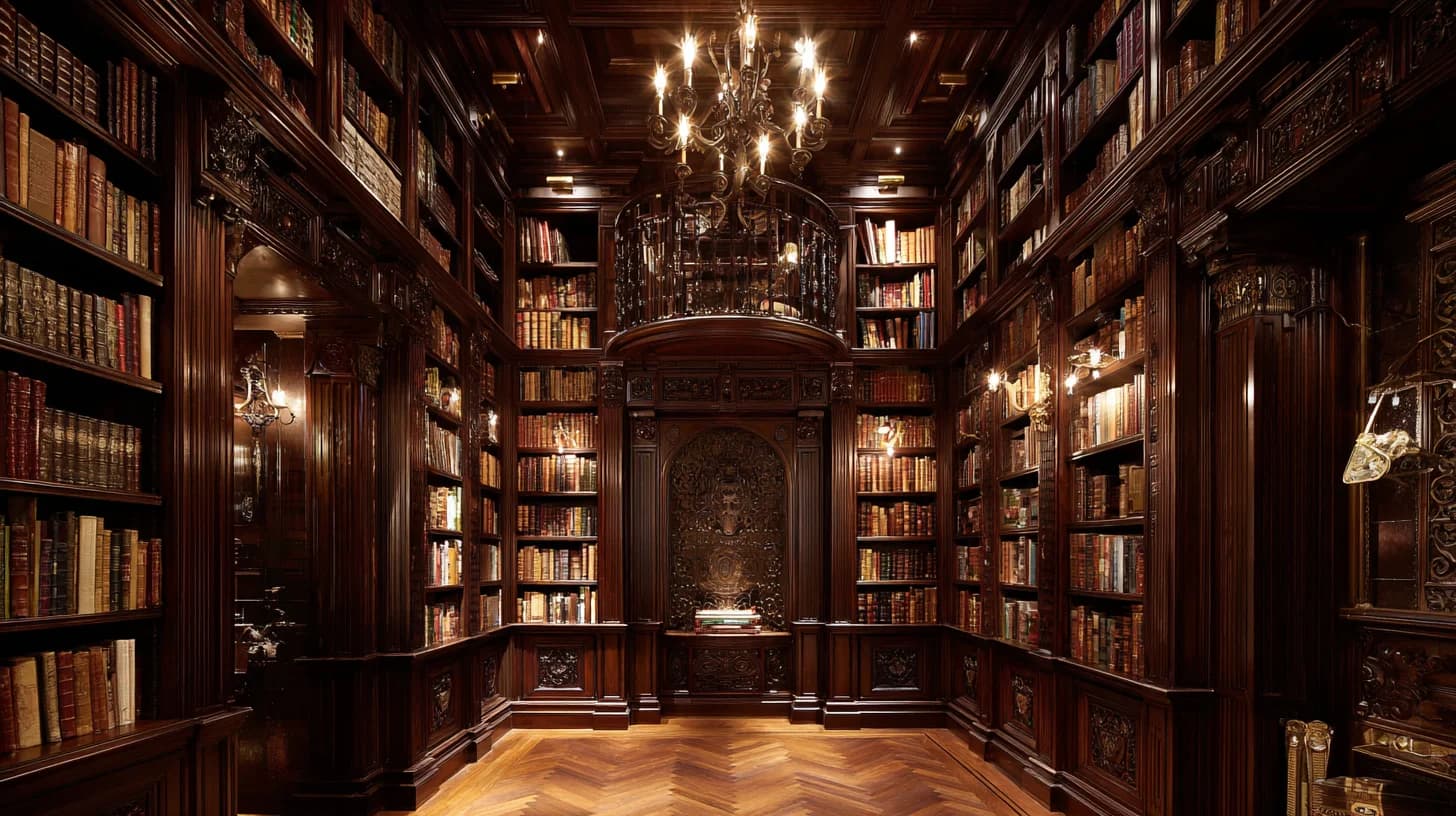 Library Background 69 - Free virtual background for Zoom, Teams & Google Meet