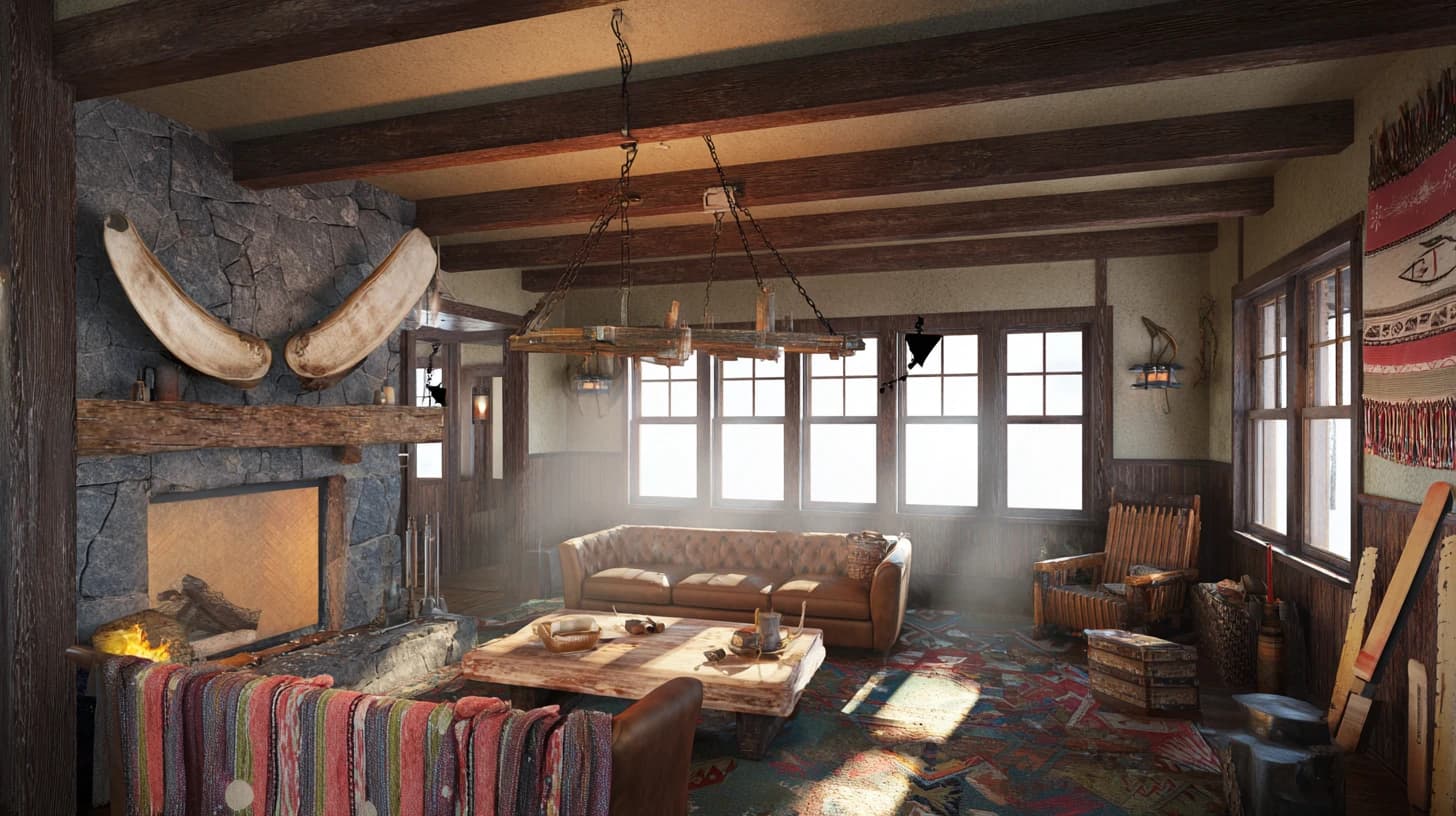 Living Room Background 24 - Free virtual background for Zoom, Teams & Google Meet