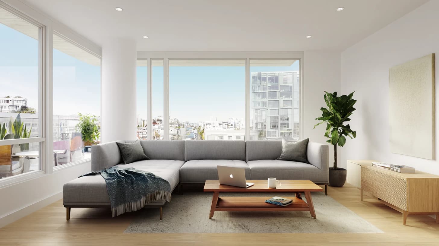 Living Room Background 34 - Free virtual background for Zoom, Teams & Google Meet