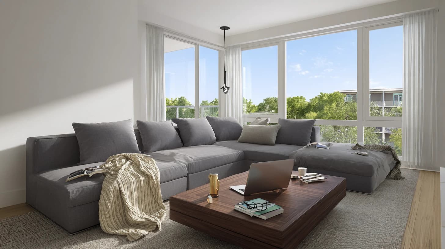 Living Room Background 36 - Free virtual background for Zoom, Teams & Google Meet