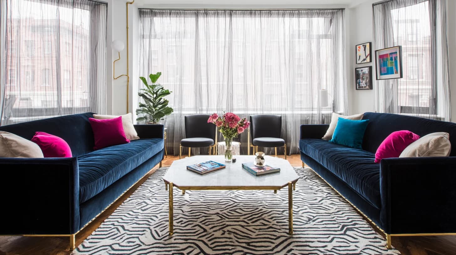 Living Room Background 53 - Free virtual background for Zoom, Teams & Google Meet