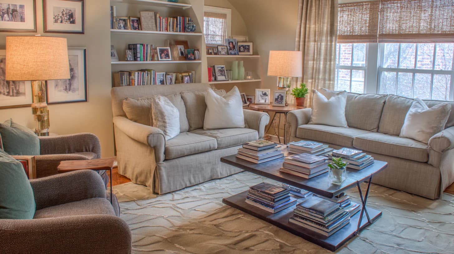 Living Room Background 70 - Free virtual background for Zoom, Teams & Google Meet