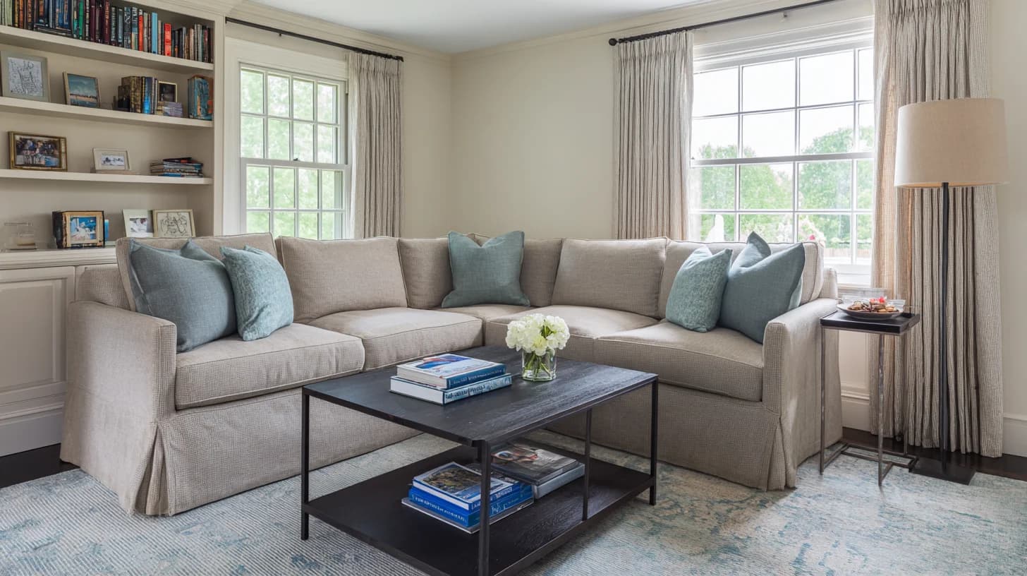 Living Room Background 71 - Free virtual background for Zoom, Teams & Google Meet