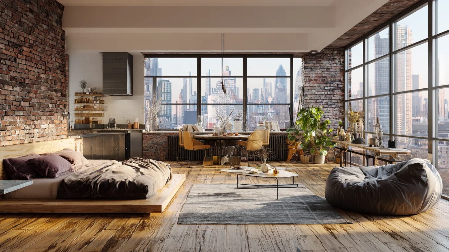 Urban Loft Background 44 - Free virtual background for Zoom, Teams & Google Meet