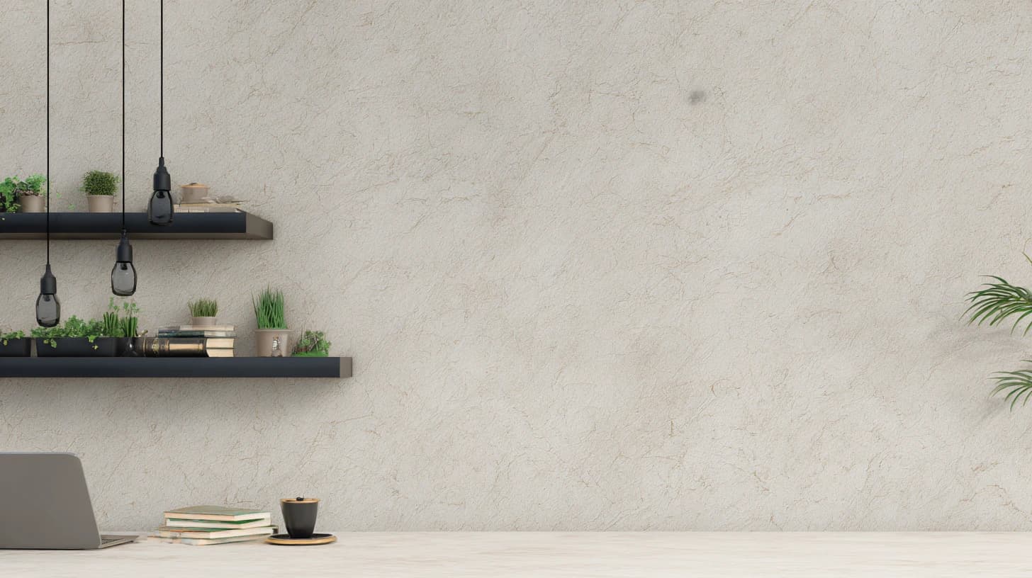 Bright Wall Shelf Background 5 - Free virtual background for Zoom, Teams & Google Meet