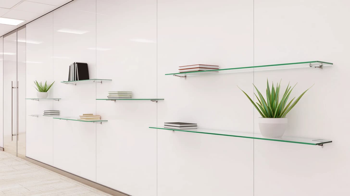 Bright Wall Shelf Background 7 - Free virtual background for Zoom, Teams & Google Meet