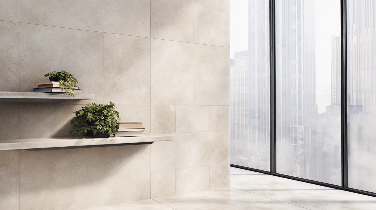 Bright Wall Shelf Background 11 - Free virtual background for Zoom, Teams & Google Meet