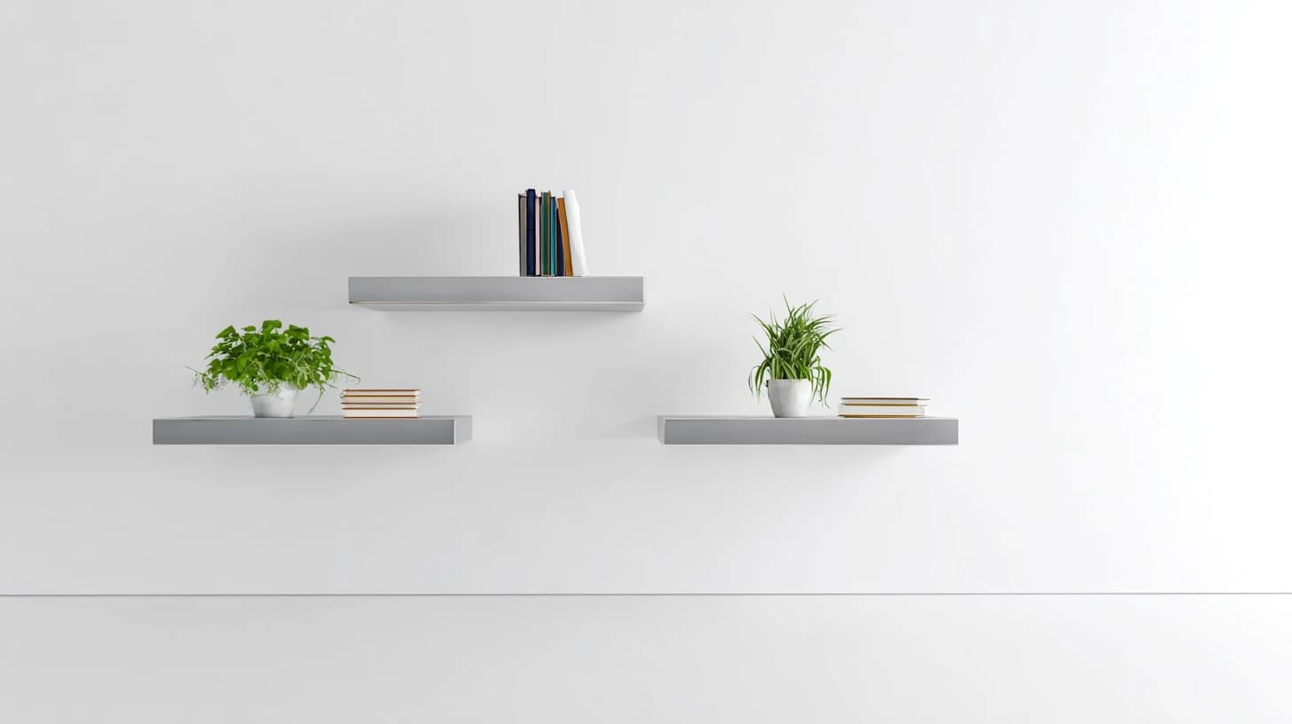 Bright Wall Shelf Background 18 - Free virtual background for Zoom, Teams & Google Meet