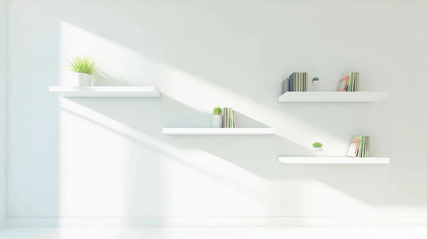 Bright Wall Shelf Background 40 - Free virtual background for Zoom, Teams & Google Meet