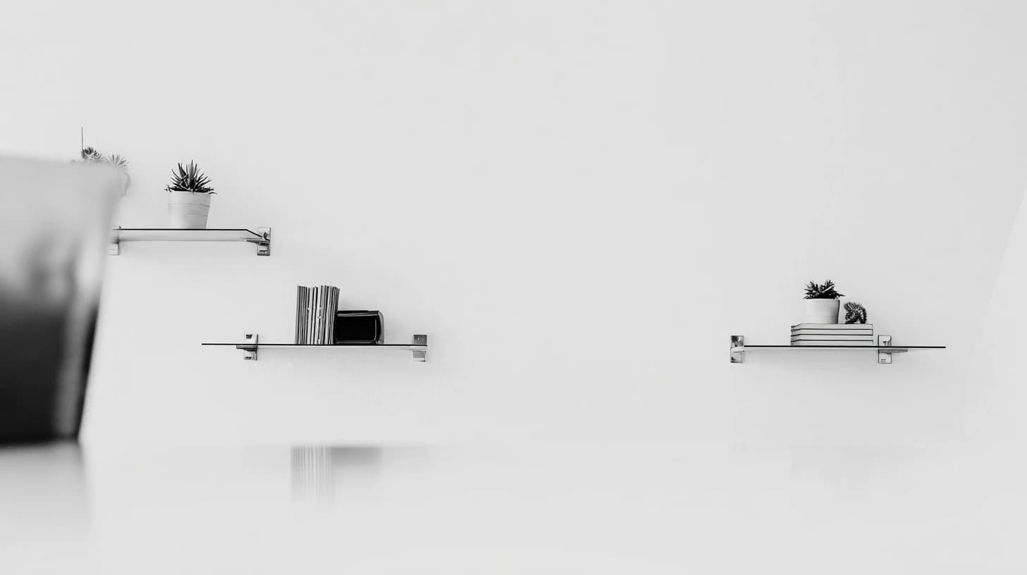 Bright Wall Shelf Background 44 - Free virtual background for Zoom, Teams & Google Meet