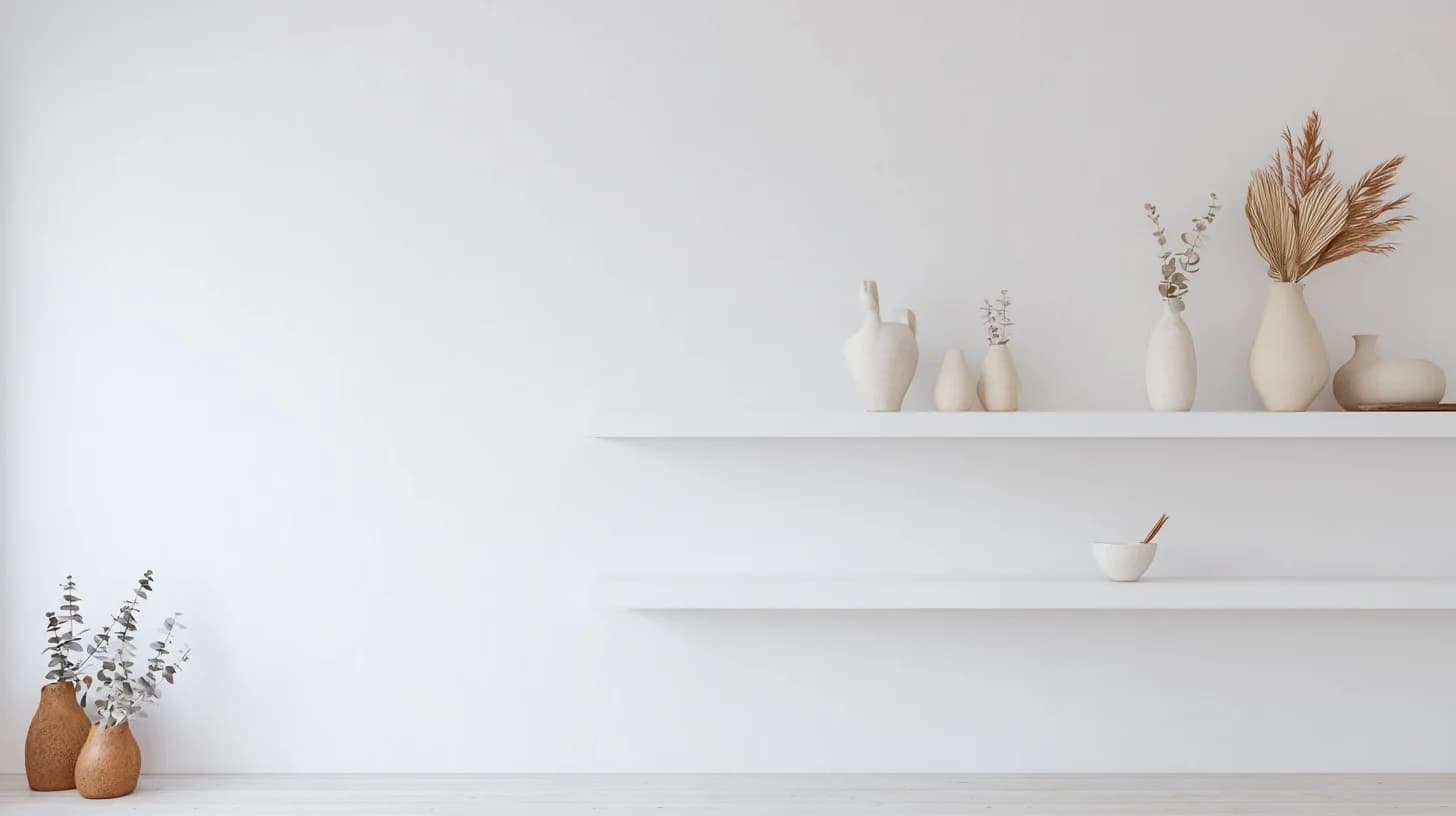 Bright Wall Shelf Background 48 - Free virtual background for Zoom, Teams & Google Meet