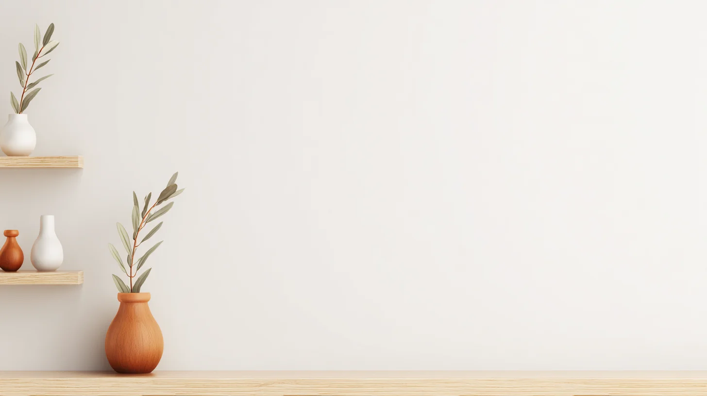 Bright Wall Shelf Background 55 - Free virtual background for Zoom, Teams & Google Meet