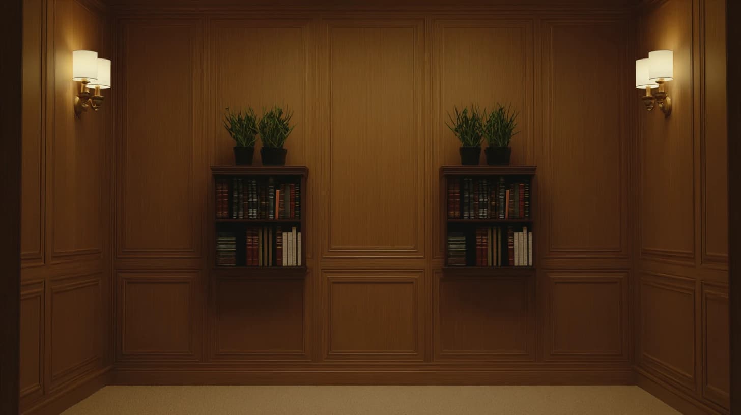 Download Dark Wall Shelf Background 3 - Professional video call background Dark Wall Shelf Background 3 - Free virtual background for Zoom, Teams & Google Meet